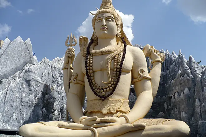 Statue of Shiva.