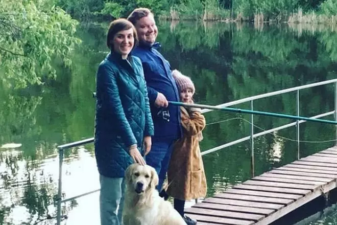 Dmitry Kolchin met familie