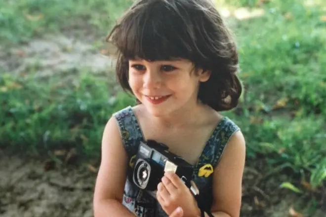 Blanca Suarez in childhood