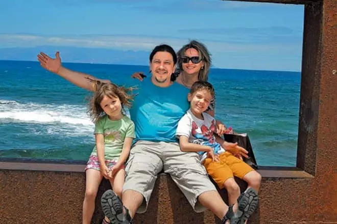 Sergey Dubrovin com família