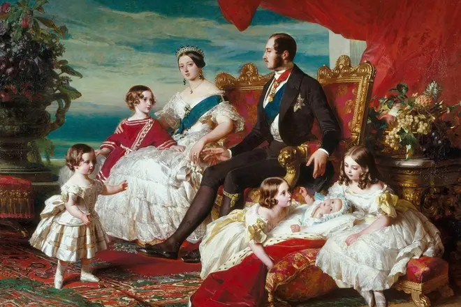 Prince Albert com a família