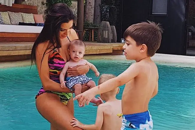 Pilar Rubio mit Kindern