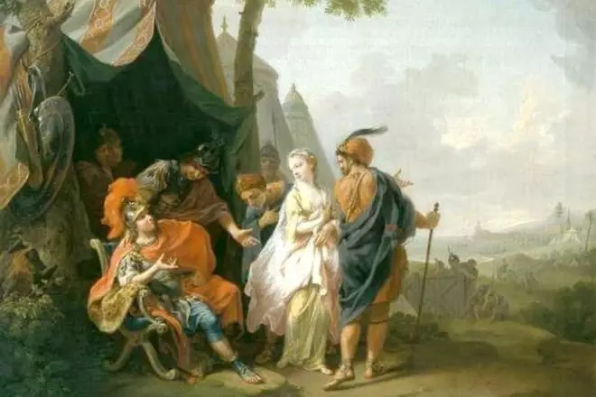 Agamemnon nimt de Brisudu fan Achilles