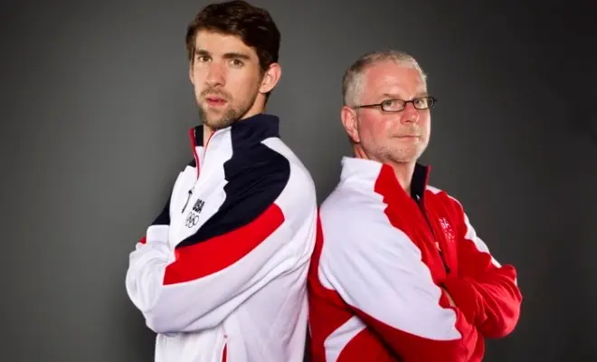 Michael Phelps en Bob Bowman