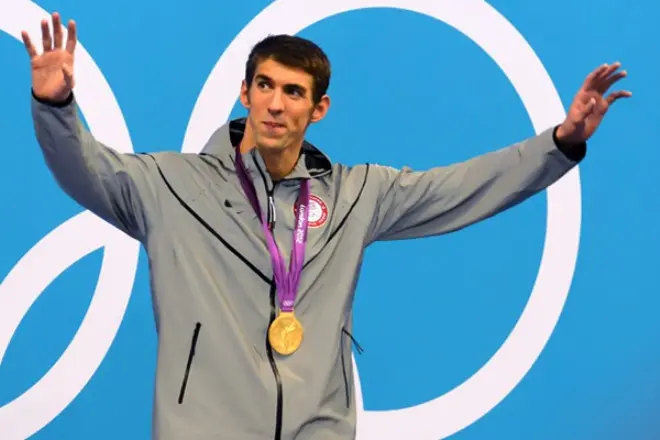 Michael Phelps on Oi li London