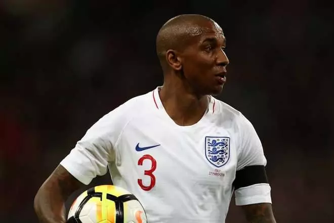 Ashley Young in the England