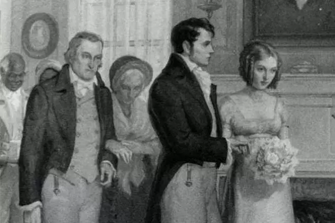 Fenimor Cooper和他的妻子蘇珊的婚禮