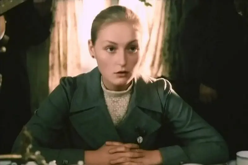 D'Olga Shukshina zur Jugend (Frame vum Film "Mamm")