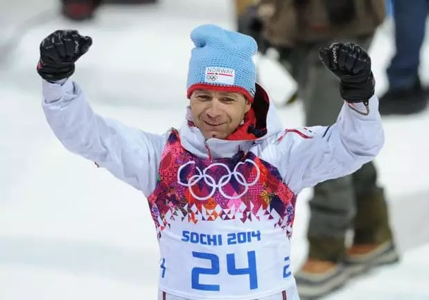 UI Einar Bjorndalen บน OI ใน Sochi
