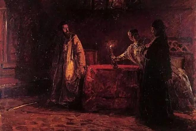 Boris Godunov, Maria Gounova və Maria Naga