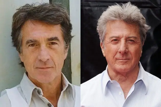 Francois Claise e Dustin Hoffman