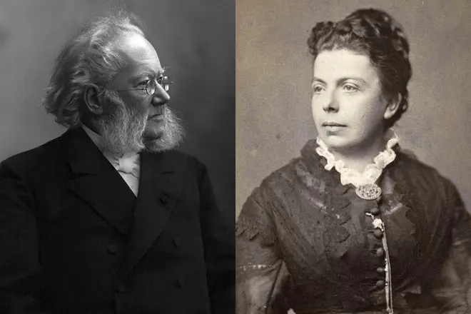 Henrik Ibsen e sua moglie Susanna