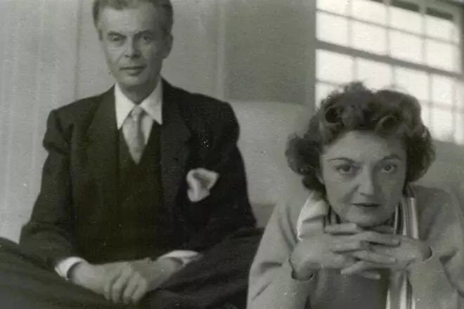 Aldos Huxley agus a bhean chéile Laura