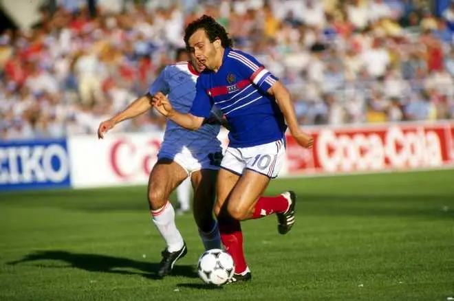Michel Platini a l'equip de França