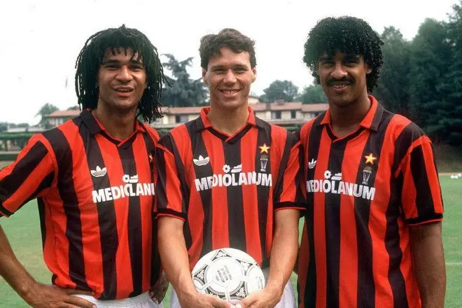 Ruud Gullit, Marco van Basten en Frank Raikaard