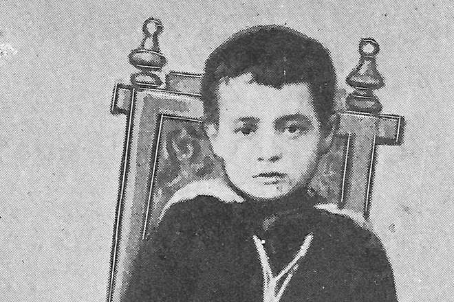 بچپن میں Giuseppe Moskati