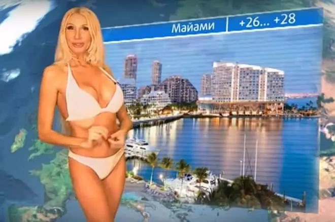 Larisa Sladkov在“天气预报”中的泳装