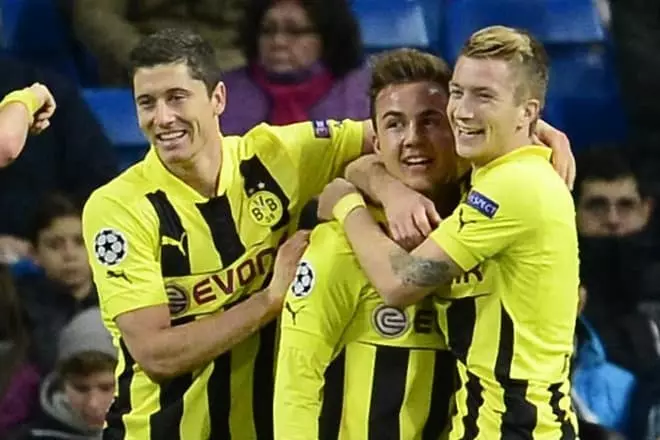 Robert Levandowski, Mario Gotze sy Marco Royce ao amin'ny Club "Borussia Dortmund"