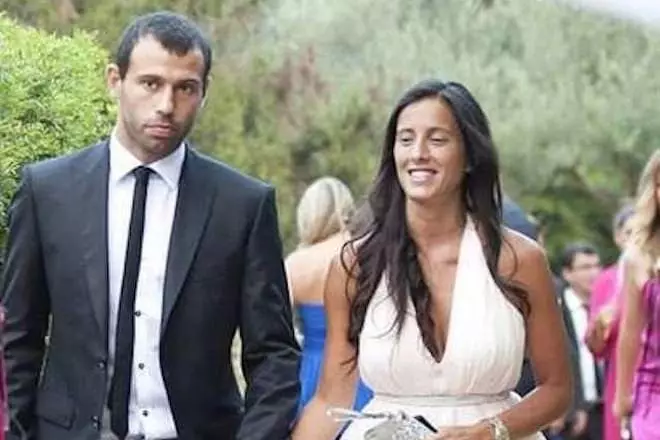 Javier Mascherano og hans kone Fernanda