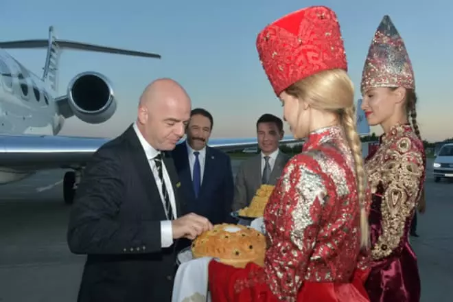 Gianni Infantino en Rusia