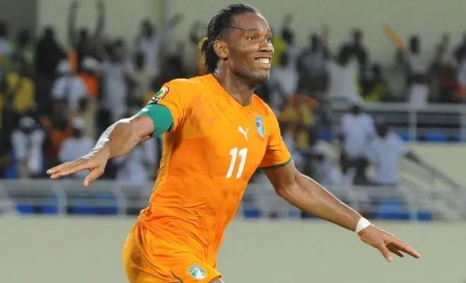 Didier Drogba tamin'ny famoronana an'i Côte d'Ivoire