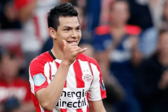 Irving Lozano as part of PSV FC