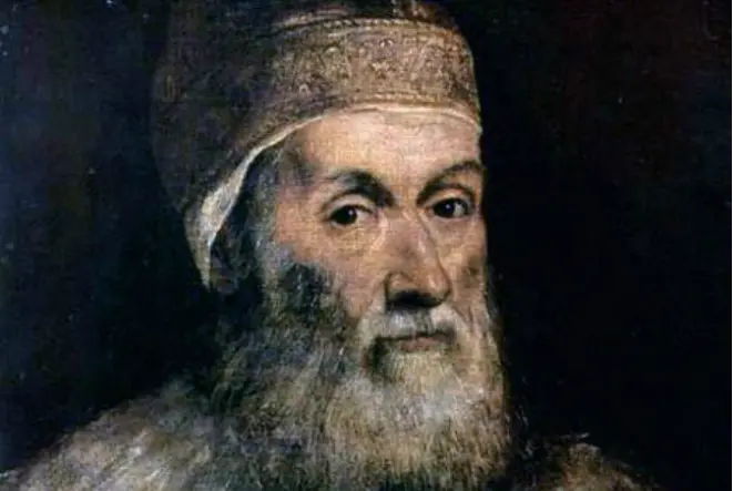 Titian. Autoportrait (fragment)
