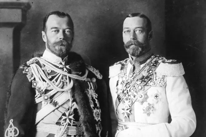 Nicholas II和Georg V.