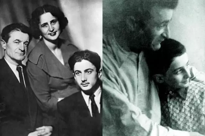 Mikhail Svetlov, isterinya Rodam Amirajibi dan anak lelaki Alexander