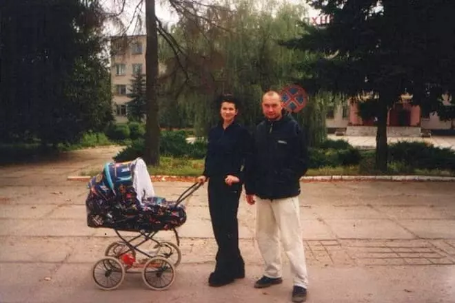 Оксана Ковалевскаиа и Алексеј Воронов и син