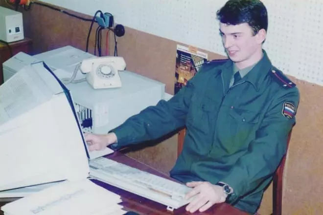 Andrei Klimanov en servicio militar