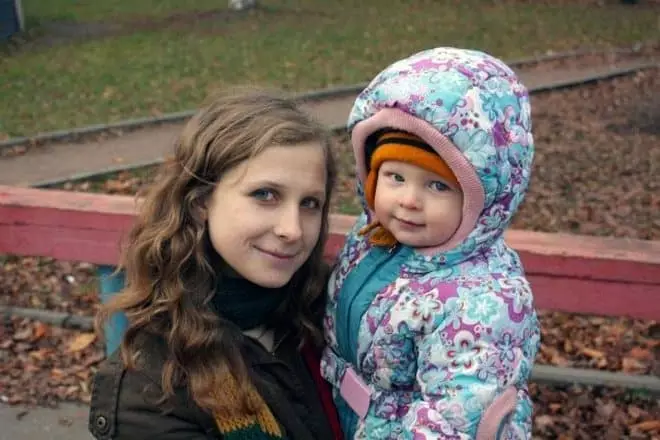 Maria Aleukhina amb fill