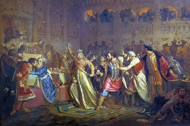 Велика княгиня Софія Вітовтовна на весіллі великого князя Василя Темного