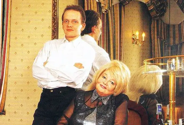 Dmitry Egorov og hans mor Natalia Kustyanskaya