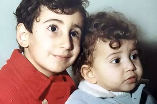 Serge Tancan in childhood with brother