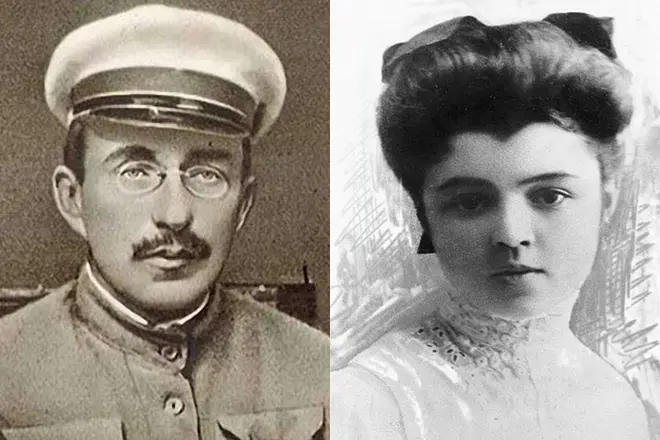 Антон Макаренко и съпругата му Галина