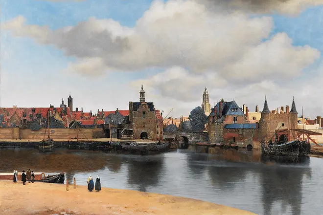 Sarin'ny Jan Vermeer "Jereo ny Delft"