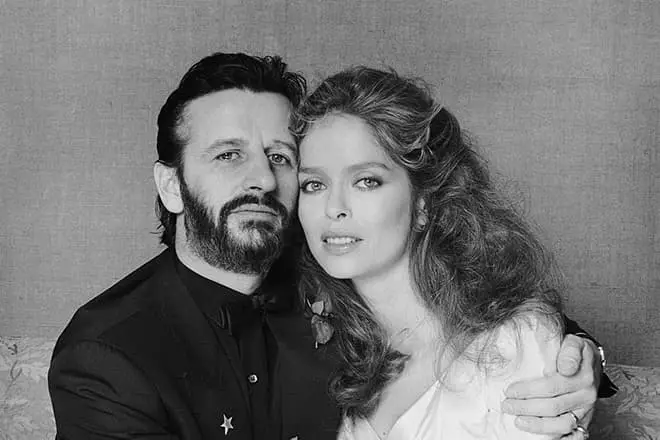 Ringo Starr e sua esposa Barbara Bach