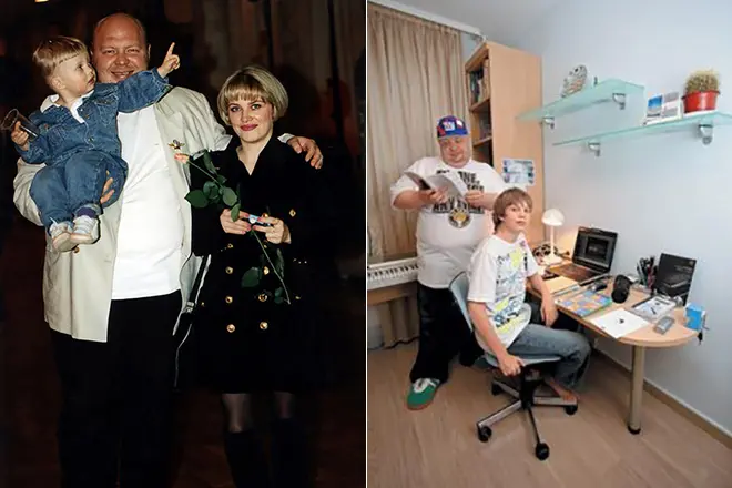 Sergej Krylov sa porodicom