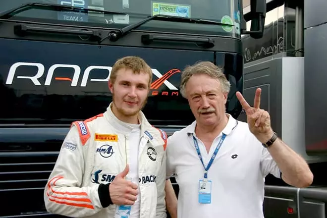 Sergey Sirotkin e seu pai Oleg
