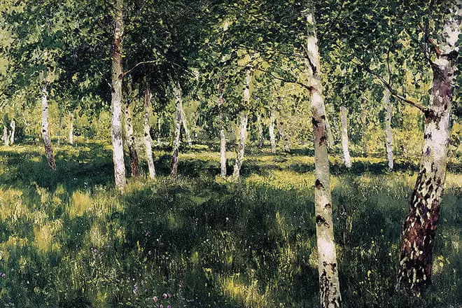 Isaac Levitan“Birch Grove”的圖片