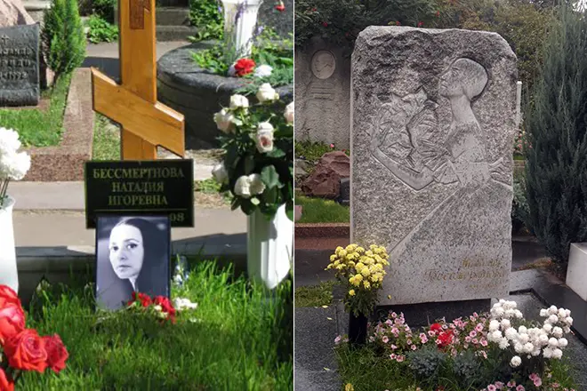 نتاليا جي قبر جو قبر ان کان اڳ ۽ ان کي انسٽال ڪرڻ کان اڳ ۾ آهي