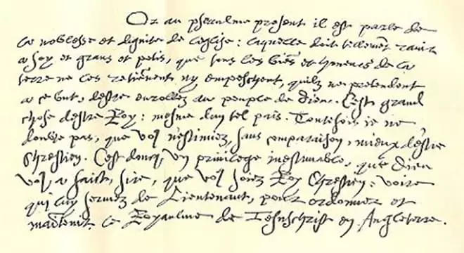 Manuskript Jean Calvin