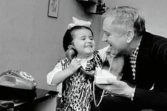 Nikolay Gritsenko dengan anak perempuan Katya