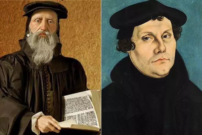 Jean Calvin en Martin Luther