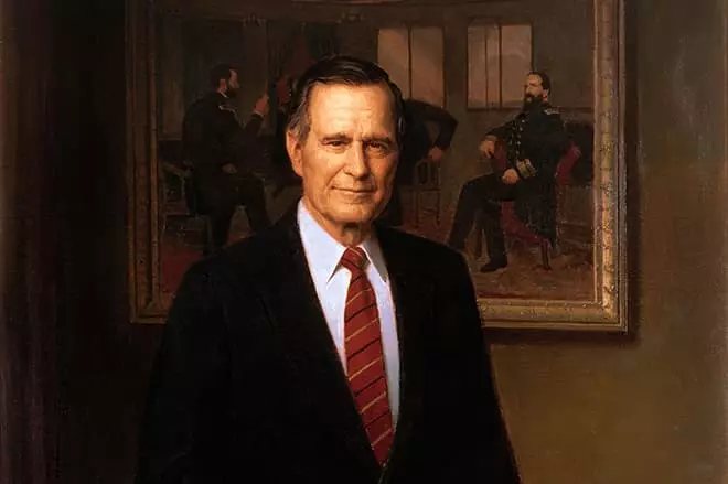 Portret fan George Bush-Senior
