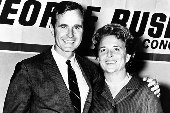 George Bush Sr. A jeho manželka Barbara