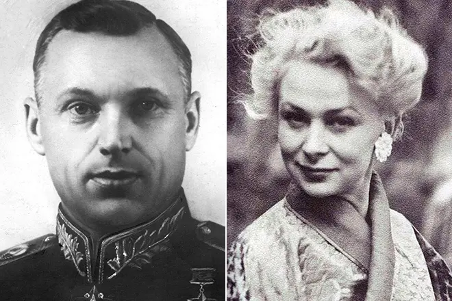 Константин Рокосовски и Валентина Серов