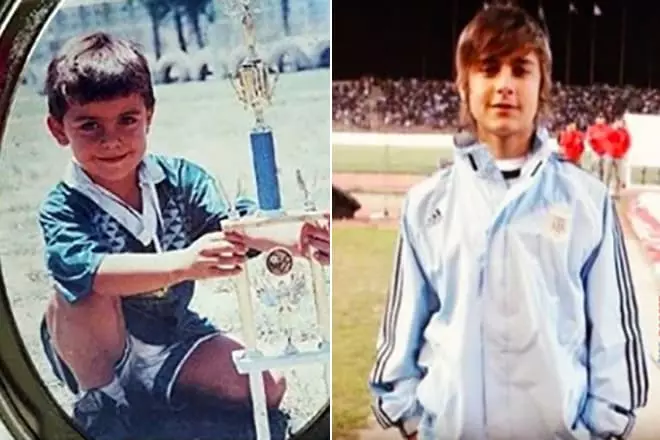 Paulo Dibala在童年时期