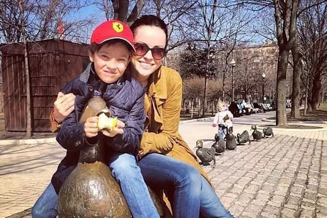 Ольга Зайцева з сином